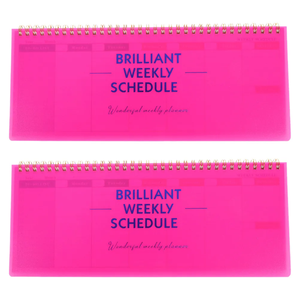 2Pcs Spiral Bound Small Weekly Planner Undated Desk Notepad for Time Management Appointment Organizer Daily Goal Planner Office
2Pcs Spiral Bound Small Weekly Planner Undated Desk Notepad for Time Management Appointment Organizer Daily Goal Planner Office