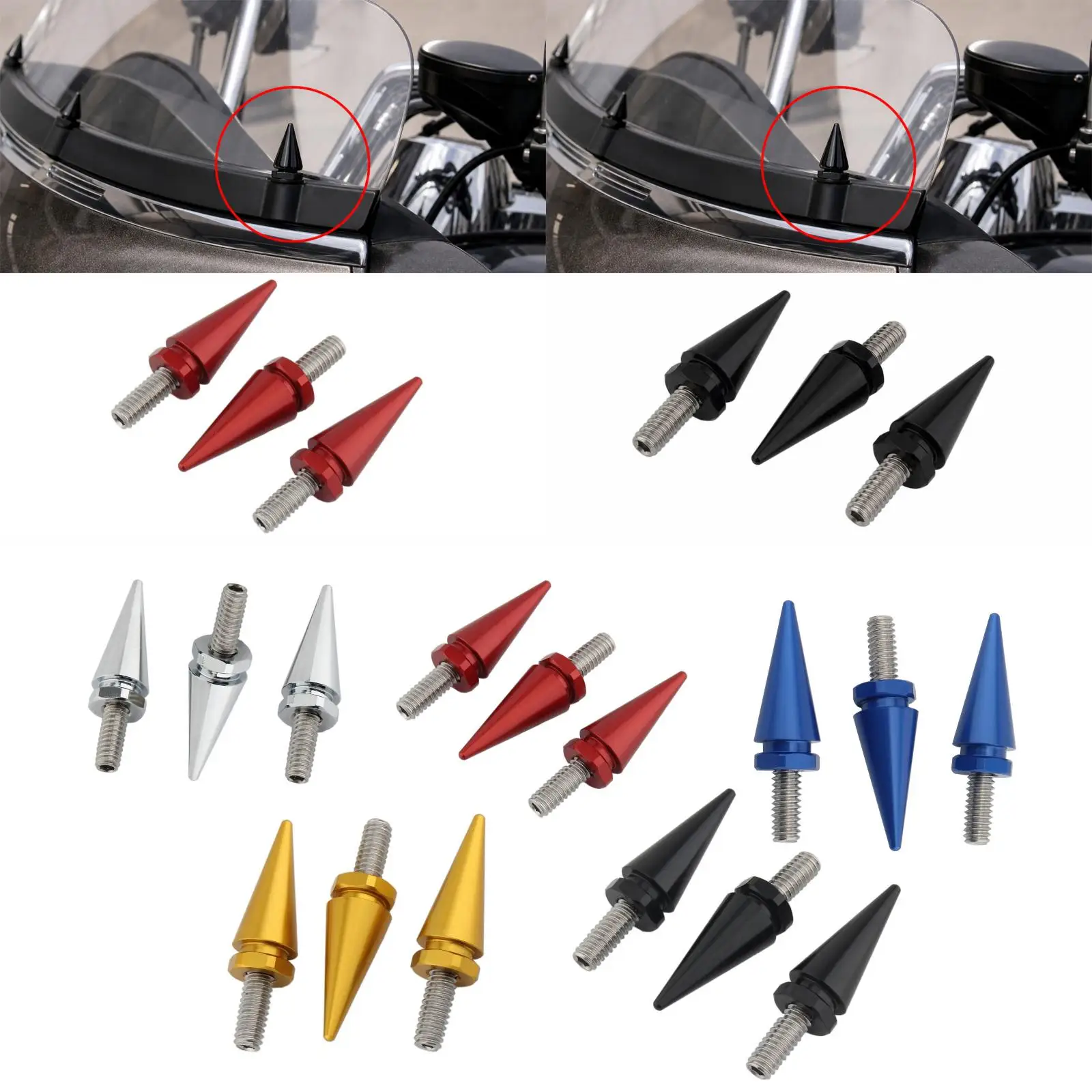 3Pcs Windshield Trim Screw Bolt Windshield Spike Bolts Spare Part Fairing Bolts for Electra Glide 1996-2013 Motorbike
3Pcs Windshield Trim Screw Bolt Windshield Spike Bolts Spare Part Fairing Bolts for Electra Glide 1996-2013 Motorbike