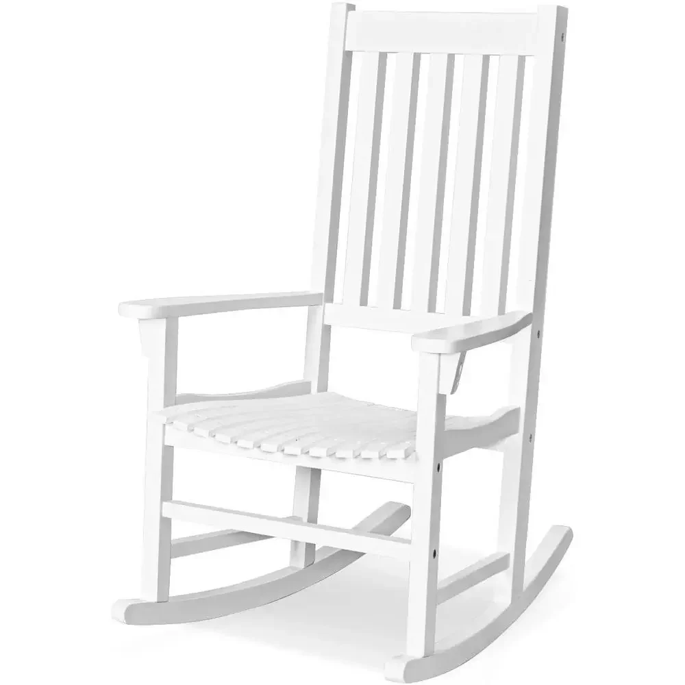 Acacia Wood Outdoor Rocking Chair, White, Ideal for Porch, Garden, Lawn, Balcony, and Patio
Acacia Wood Outdoor Rocking Chair, White, Ideal for Porch, Garden, Lawn, Balcony, and Patio