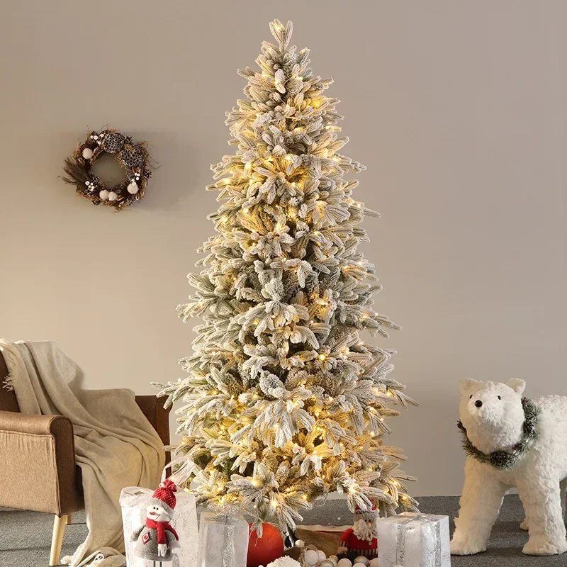 2024 new flocking with lights PVC+PE snowflake Christmas tree Christmas decorations LED light Christmas tree
2024 new flocking with lights PVC+PE snowflake Christmas tree Christmas decorations LED light Christmas tree
