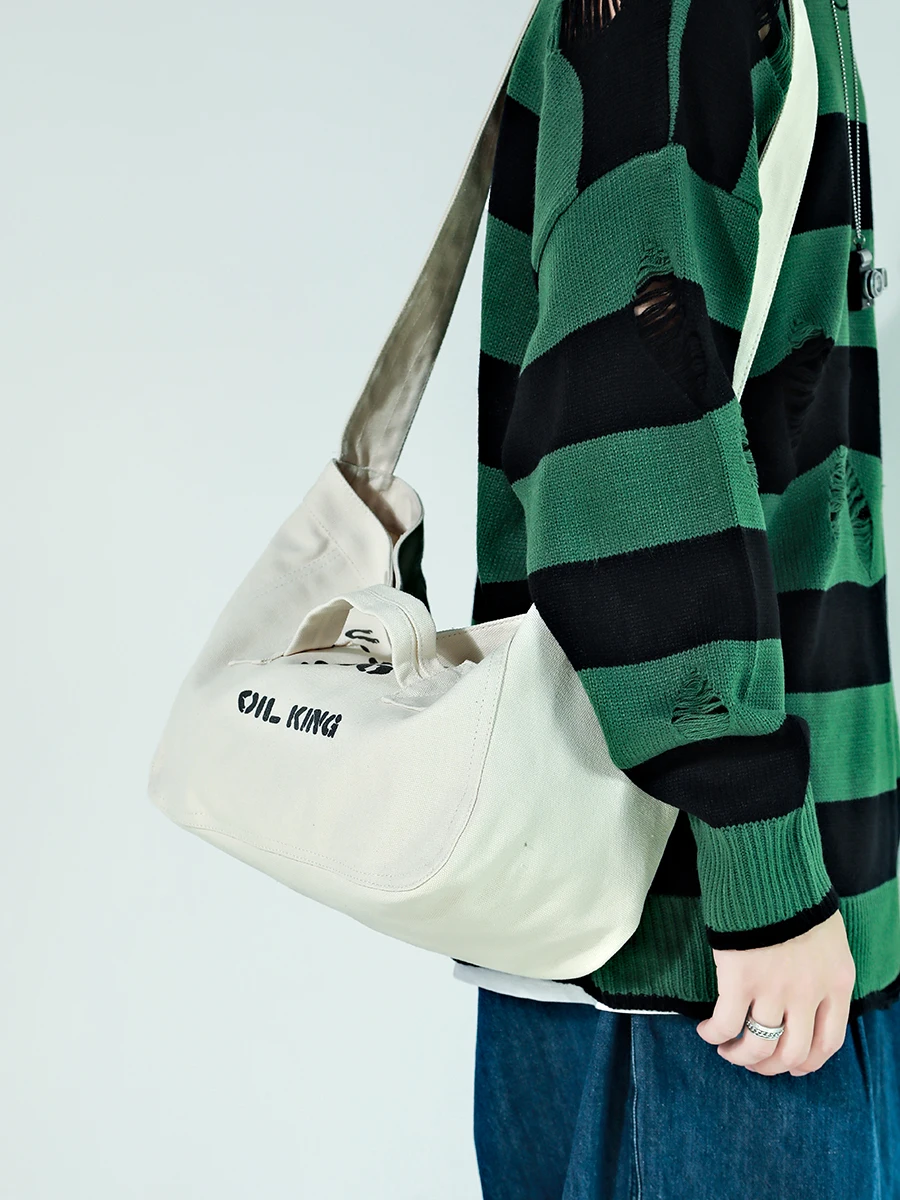 Canvas Shoulder Bag Casual Simple Large Capacity Messenger Bag Student Class Bag Satchel
Canvas Shoulder Bag Casual Simple Large Capacity Messenger Bag Student Class Bag Satchel