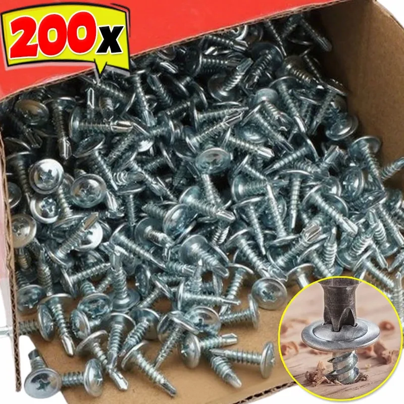 200/20pcs Stainless Steel Self-tapping Screws Quick Tapping Tek Screw Fastener Flat Head Phillip Self Drilling Sheet Metal Screw
200/20pcs Stainless Steel Self-tapping Screws Quick Tapping Tek Screw Fastener Flat Head Phillip Self Drilling Sheet Metal Screw