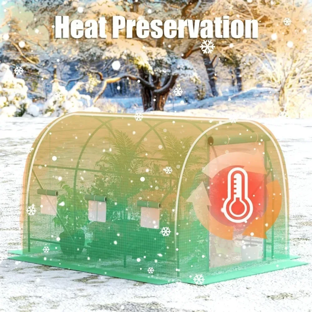 t Greenhouses for Outdoors Winter Heavy Duty Large Walk in Tunnel Green House Portable for Plants, Reinforced Frame
t Greenhouses for Outdoors Winter Heavy Duty Large Walk in Tunnel Green House Portable for Plants, Reinforced Frame