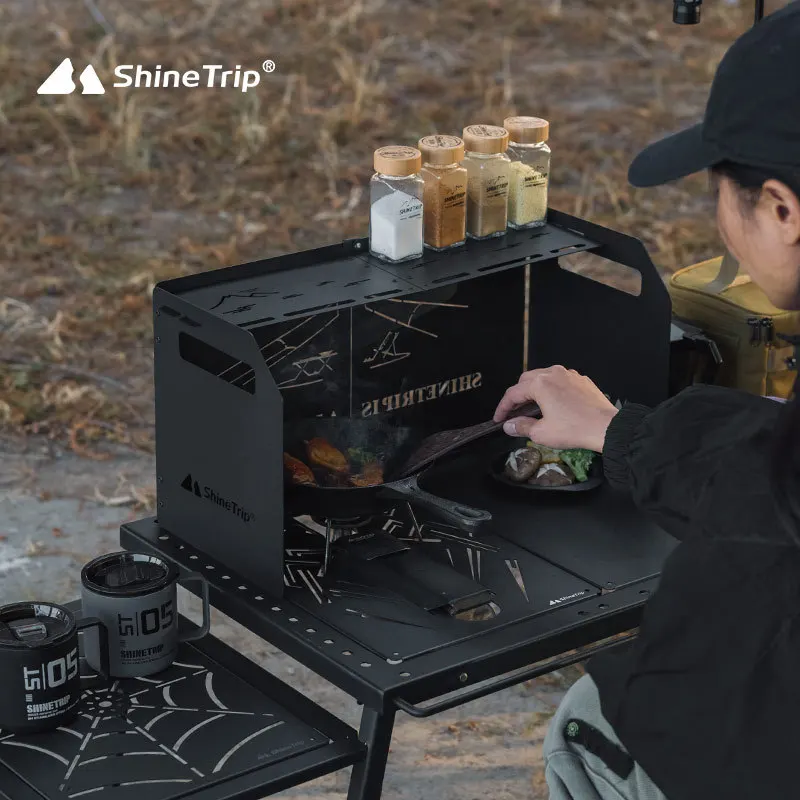 Camping Stove Wind Shield with Storage Layer Outdoor BBQ Carbon Steel Windscreen Foldable Quad-fold Gas Cooker Windproof Shield
Camping Stove Wind Shield with Storage Layer Outdoor BBQ Carbon Steel Windscreen Foldable Quad-fold Gas Cooker Windproof Shield