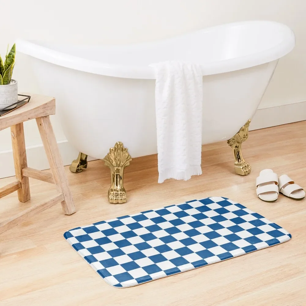 Deep Blue + White Checkerboard Bath Mat Set Ofs In The Bathroom Household Items For Toilet Mat
Deep Blue + White Checkerboard Bath Mat Set Ofs In The Bathroom Household Items For Toilet Mat