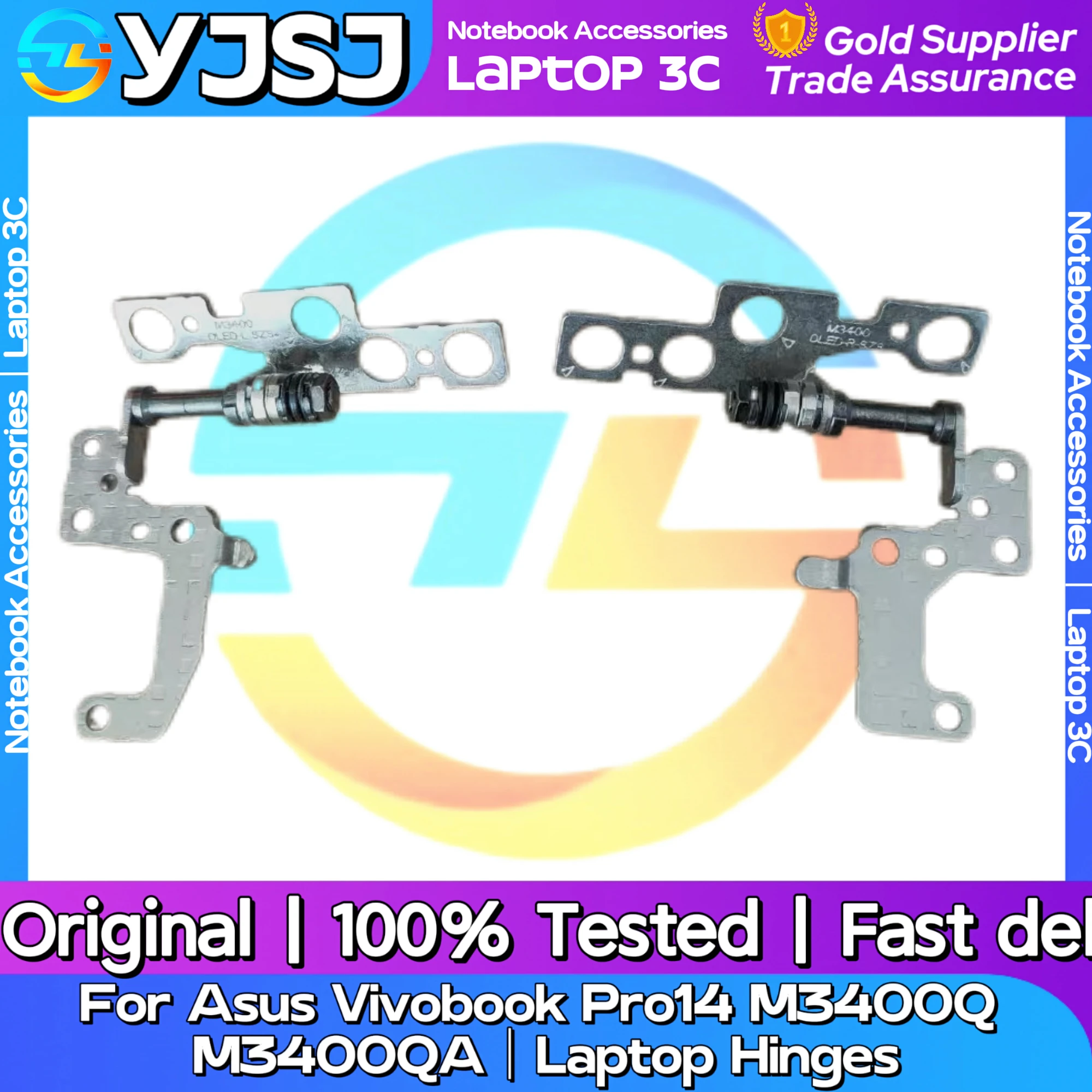 New Original Laptop Notebook Hinges For Asus Vivobook Pro14 M3400Q M3400QA built-in left and right Hinges LCD Screen Hinge
New Original Laptop Notebook Hinges For Asus Vivobook Pro14 M3400Q M3400QA built-in left and right Hinges LCD Screen Hinge