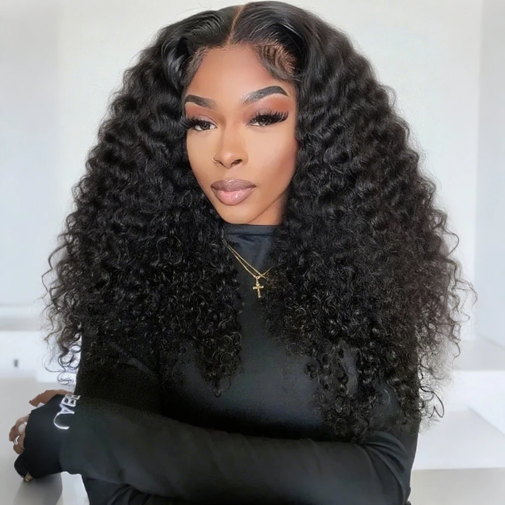 40 Inch Deep Wave HD Lace Front Wig 13x6 Natural Black Human Hair 200% Density Transparent Water Wave Curly Wigs for Women
40 Inch Deep Wave HD Lace Front Wig 13x6 Natural Black Human Hair 200% Density Transparent Water Wave Curly Wigs for Women