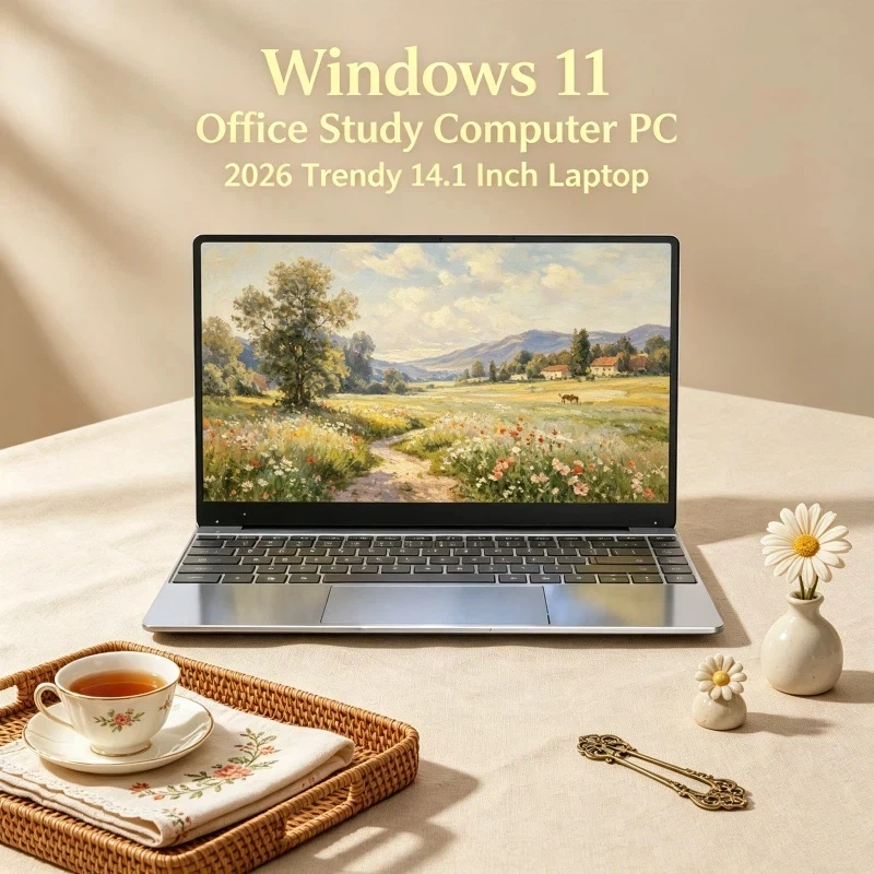 Slim 14.1" Laptop Intel 4405U 120Hz Ultra-clear FHD IPS Display 5000mAh 32GB/2TB SSD Backlit Keyboard
Slim 14.1" Laptop Intel 4405U 120Hz Ultra-clear FHD IPS Display 5000mAh 32GB/2TB SSD Backlit Keyboard
