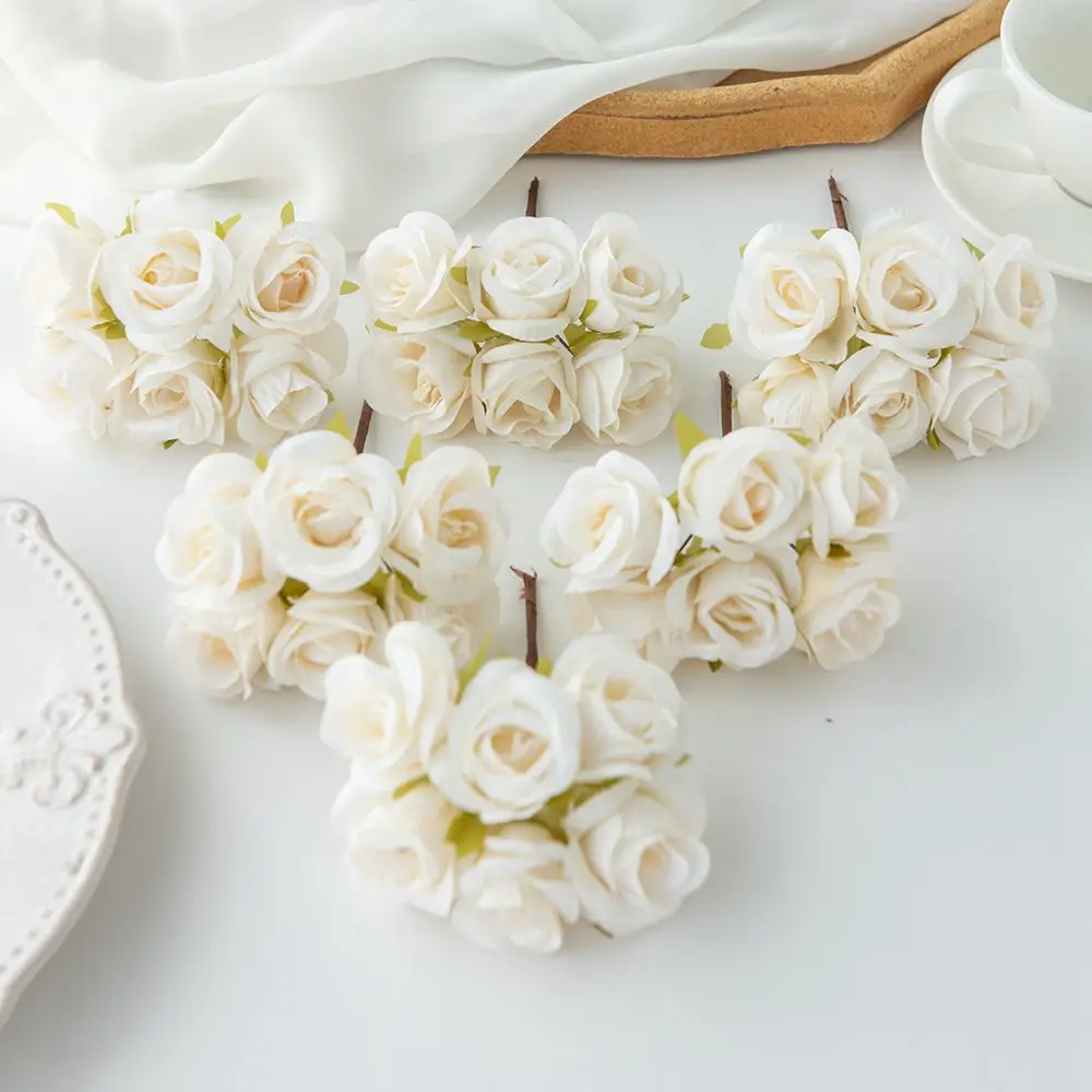 6Pcs Artificial Flower silk Rose for Christmas Wreaths Home Wedding bridal bouquet garden arch decoration Hot sales diy gift box
6Pcs Artificial Flower silk Rose for Christmas Wreaths Home Wedding bridal bouquet garden arch decoration Hot sales diy gift box