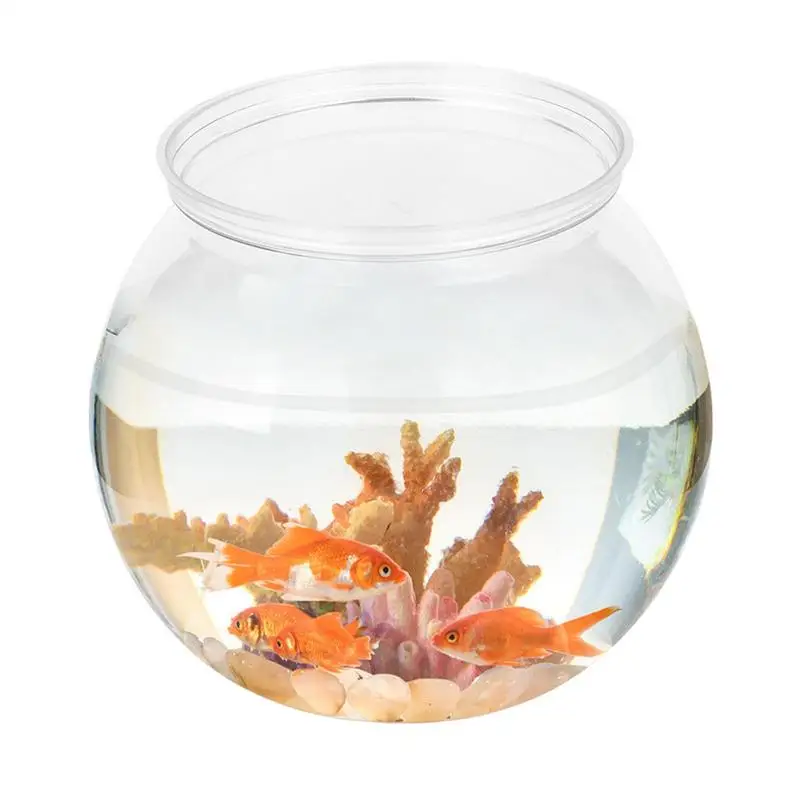 Transparent Round Ornamental Fish Tank Portable Goldfishes Small Fish Bowl Pet Plastic Lightweight Desk Aquarium Bowl Home Decor
Transparent Round Ornamental Fish Tank Portable Goldfishes Small Fish Bowl Pet Plastic Lightweight Desk Aquarium Bowl Home Decor