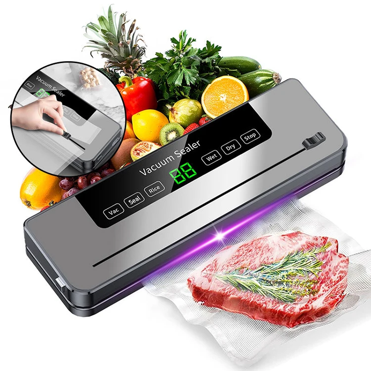 Automatic Touch Screen Food Saver Vacuum Sealer Machine Vacuum Sealer for Dry Food and Liquid Products
Automatic Touch Screen Food Saver Vacuum Sealer Machine Vacuum Sealer for Dry Food and Liquid Products