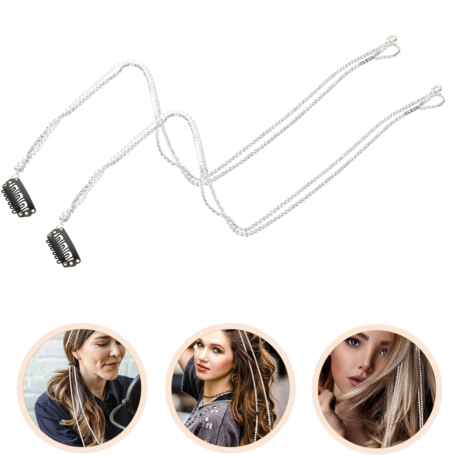 Decorative Alloy Hair Tassel Chains With Hair Clip Braid Accessories For Women Girls Daily Party Wedding Wear 2pcs
Decorative Alloy Hair Tassel Chains With Hair Clip Braid Accessories For Women Girls Daily Party Wedding Wear 2pcs