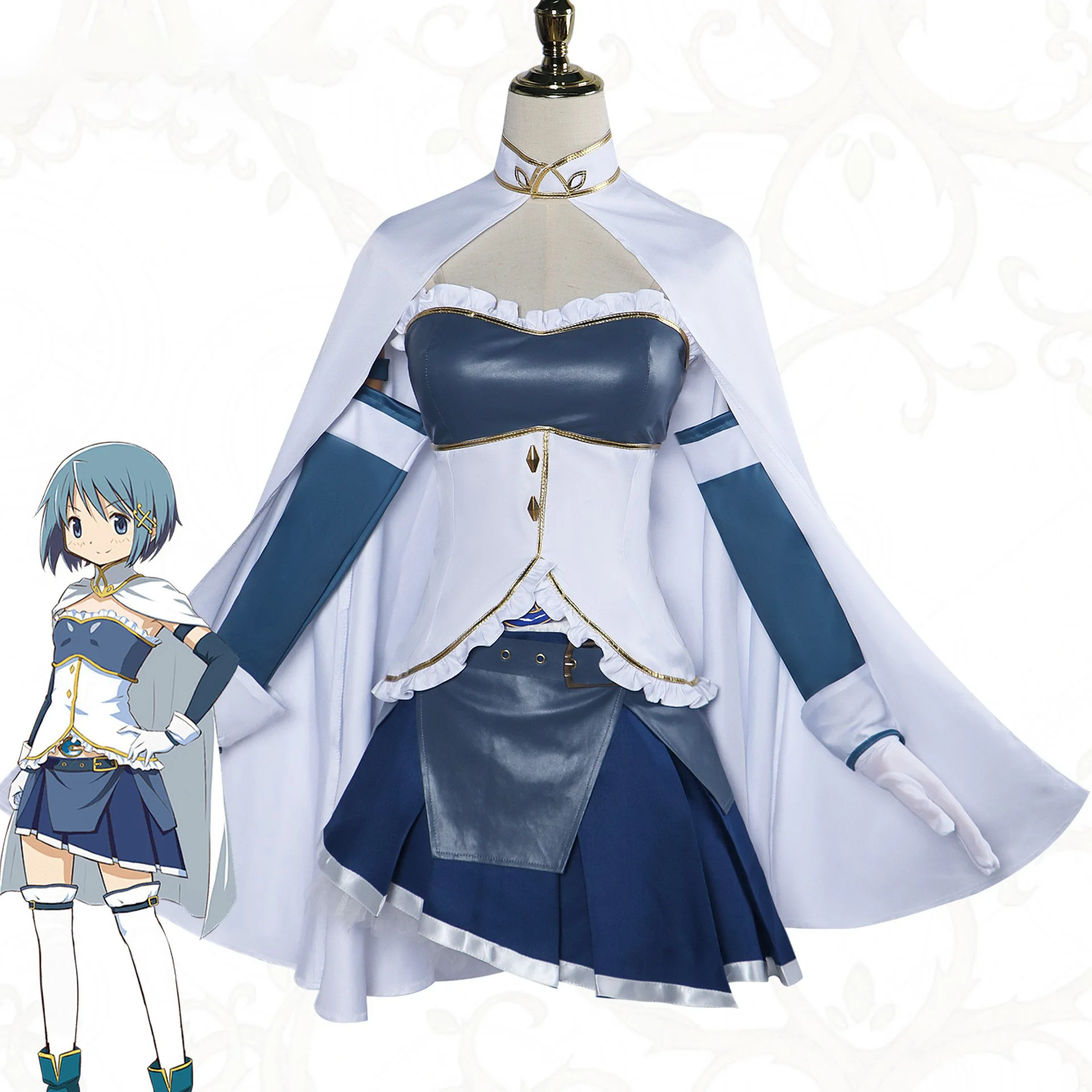 Anime Miki Sayaka Cosplay Costume Puella Magi Madoka Magica Uniform Halloween Costumes Performance Stage Wear For Female
Anime Miki Sayaka Cosplay Costume Puella Magi Madoka Magica Uniform Halloween Costumes Performance Stage Wear For Female