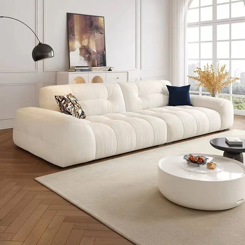 2024 new puff sofa cream style inline apartment latex cat claw velvet cloud fabric sofa
2024 new puff sofa cream style inline apartment latex cat claw velvet cloud fabric sofa