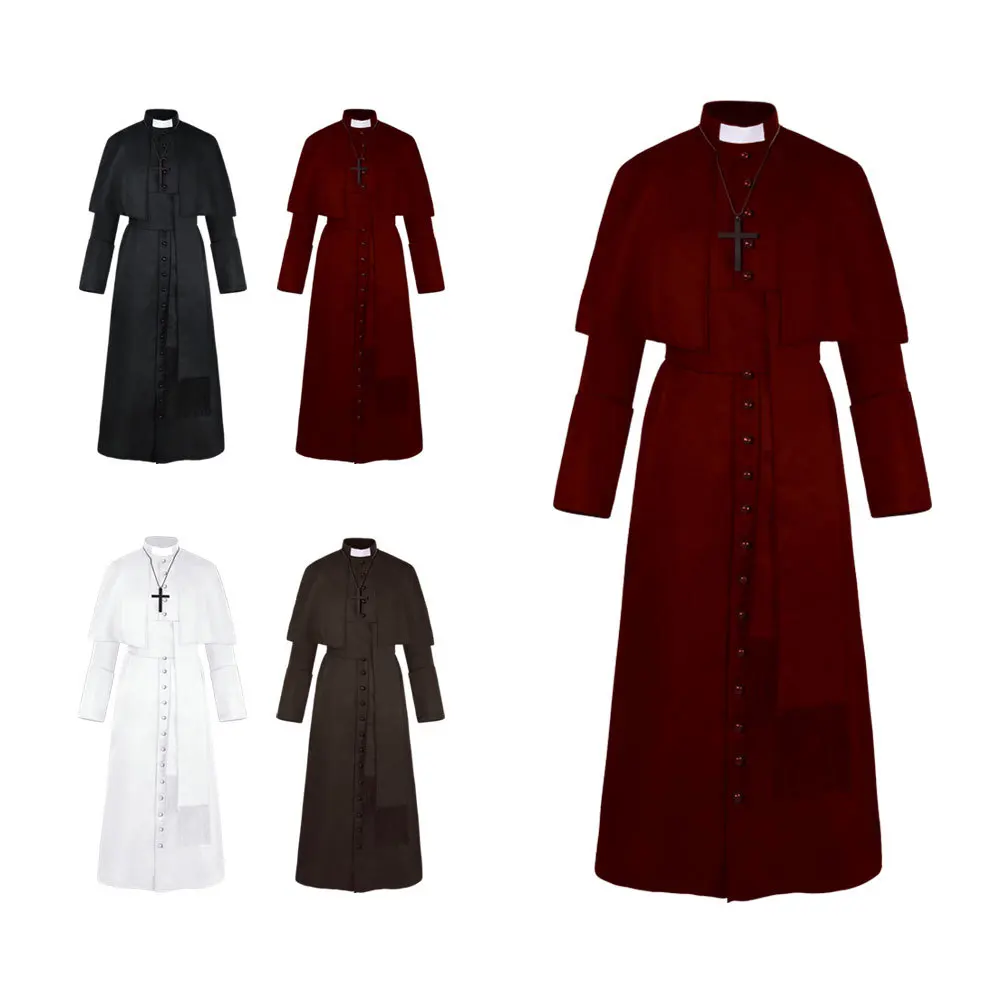 Halloween Adult Costume Medieval Outfit Hooded Monk Renaissance Priest Robe Costume Cosplay Father Cloak Cape S-XXXL
Halloween Adult Costume Medieval Outfit Hooded Monk Renaissance Priest Robe Costume Cosplay Father Cloak Cape S-XXXL