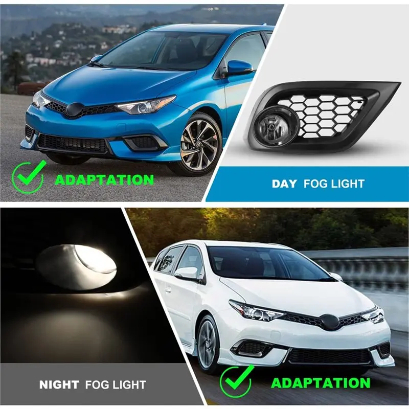 Front Fog Light Assembly For Toyota Corolla IM 2017-2018 Scion IM 2016 Including Halogen Bulbs+ Wiring Harness+ Switch-Boom
Front Fog Light Assembly For Toyota Corolla IM 2017-2018 Scion IM 2016 Including Halogen Bulbs+ Wiring Harness+ Switch-Boom