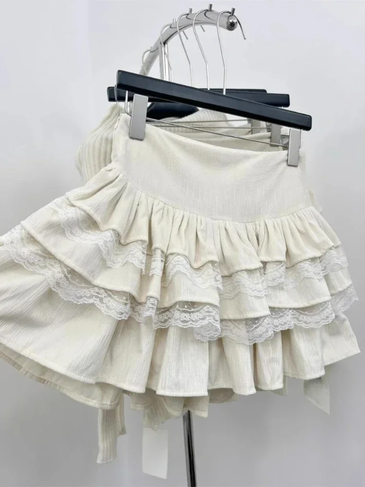 2024 Lace Patchwork Sweet Ball Gown Skirts Japanese Pleated Kawaii Cute Mini Faldas Streetwear Y2k Aesthetic Women Spring Skirt
2024 Lace Patchwork Sweet Ball Gown Skirts Japanese Pleated Kawaii Cute Mini Faldas Streetwear Y2k Aesthetic Women Spring Skirt