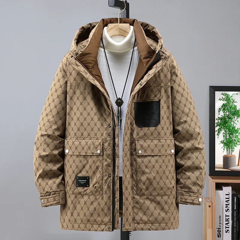 GIOIOMen's Jacket,2025Autumn Winter Thickened Warm Mid-Length Cotton Jacket,Waterproof,Windproof Printed Casual Jacket
GIOIOMen's Jacket,2025Autumn Winter Thickened Warm Mid-Length Cotton Jacket,Waterproof,Windproof Printed Casual Jacket
