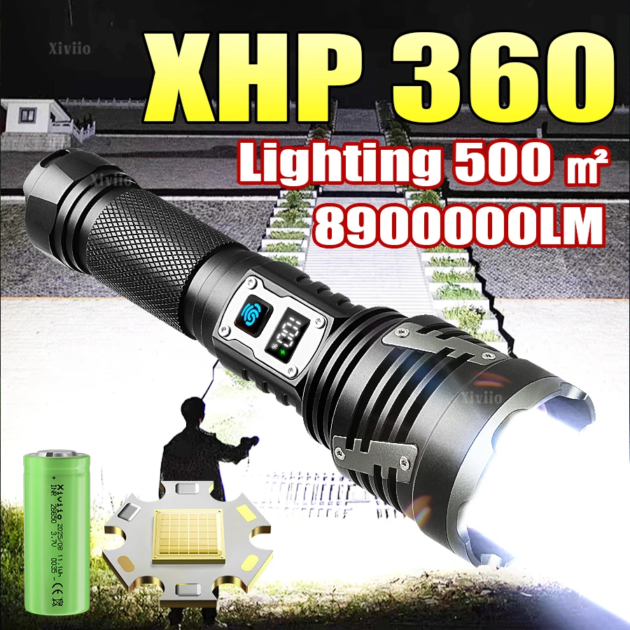 2025 Высокая мощность XHP360 фонарики Перезаряжаемая ультра-яркое тактическое фонарик.
2025 Высокая мощность XHP360 фонарики Перезаряжаемая ультра-яркое тактическое фонарик.