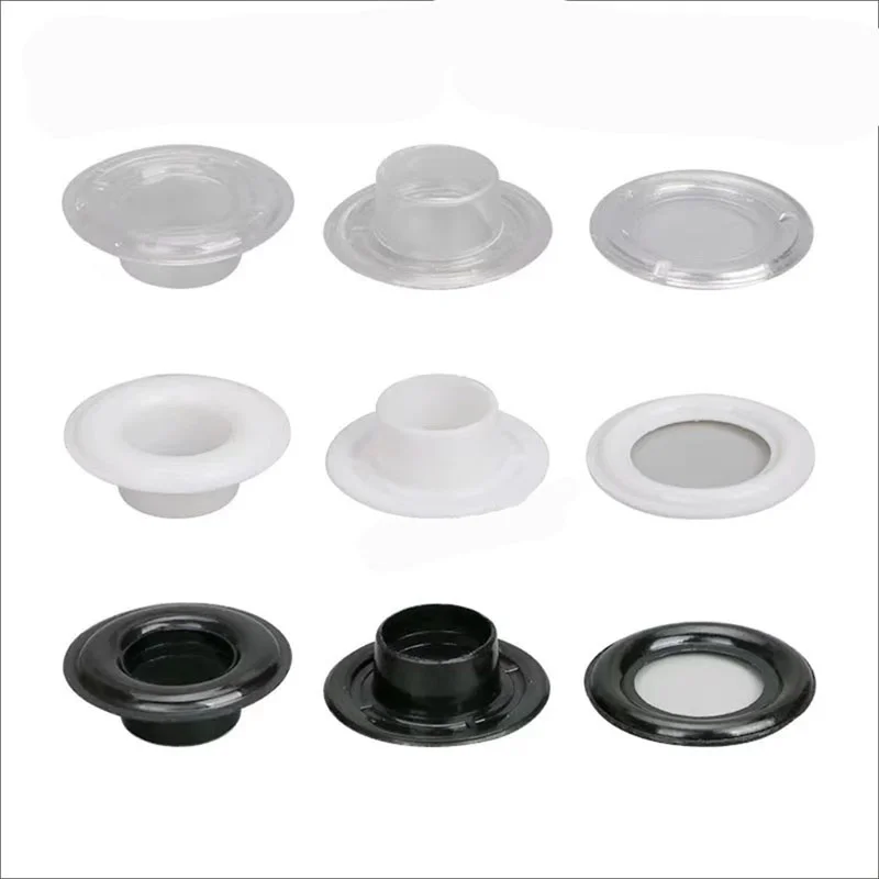 White/Clear/Black Plastic eyelets for Leather Craft Clothing Grommet Banner 4mm-16mm
White/Clear/Black Plastic eyelets for Leather Craft Clothing Grommet Banner 4mm-16mm