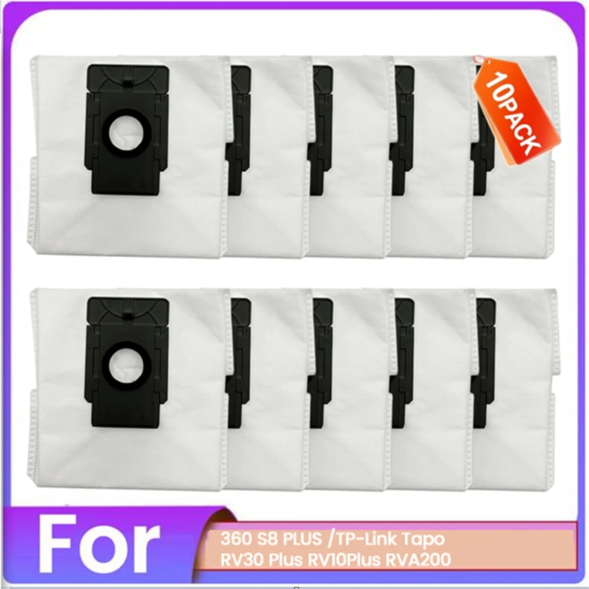 Hot sale 10PCS Dust Bag Set for 360 S8 PLUS for Link RV30 Plus RV10 Plus RVA200 Vacuum Cleaner Accessories Replacement
Hot sale 10PCS Dust Bag Set for 360 S8 PLUS for Link RV30 Plus RV10 Plus RVA200 Vacuum Cleaner Accessories Replacement