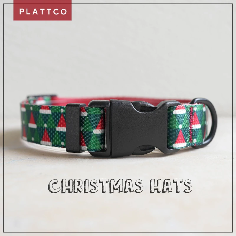 PLATTCO unique holiday style dog collar CHRISTMAS HATS convenient to walk the dog accessory for all kinds of dogs 5 size PDC340
PLATTCO unique holiday style dog collar CHRISTMAS HATS convenient to walk the dog accessory for all kinds of dogs 5 size PDC340