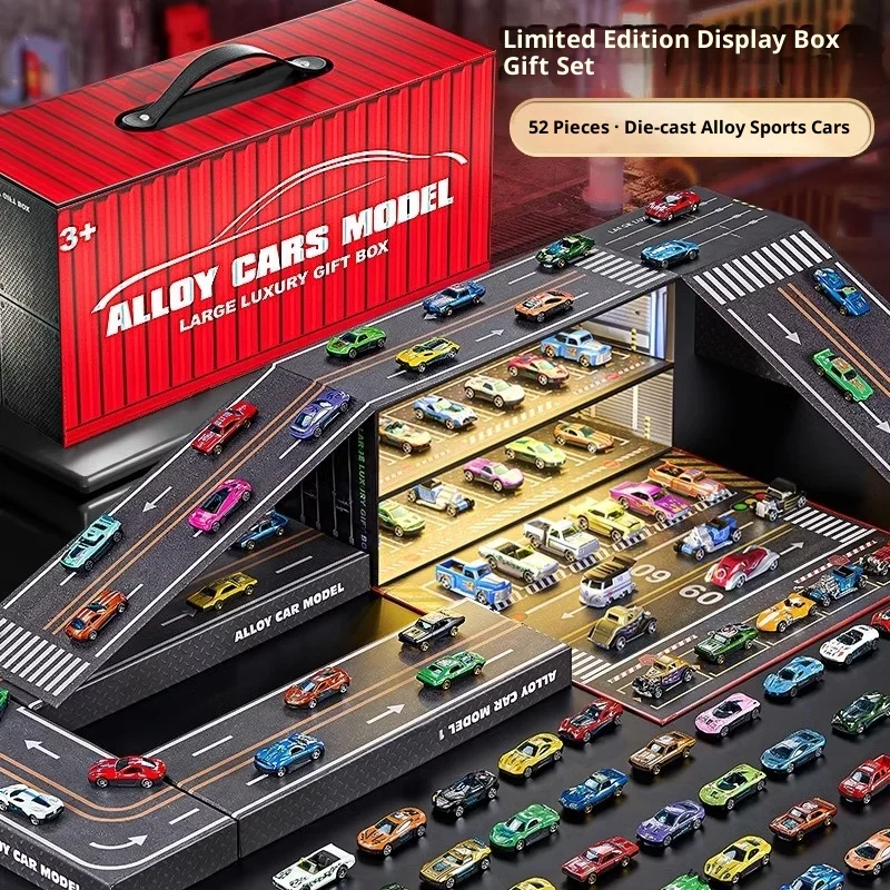 1:64 Alloy Die-cast Car Model Set, Premium Gift Box with Light-Up Garage - Toy Car Gift for Kids & Collectors
1:64 Alloy Die-cast Car Model Set, Premium Gift Box with Light-Up Garage - Toy Car Gift for Kids & Collectors