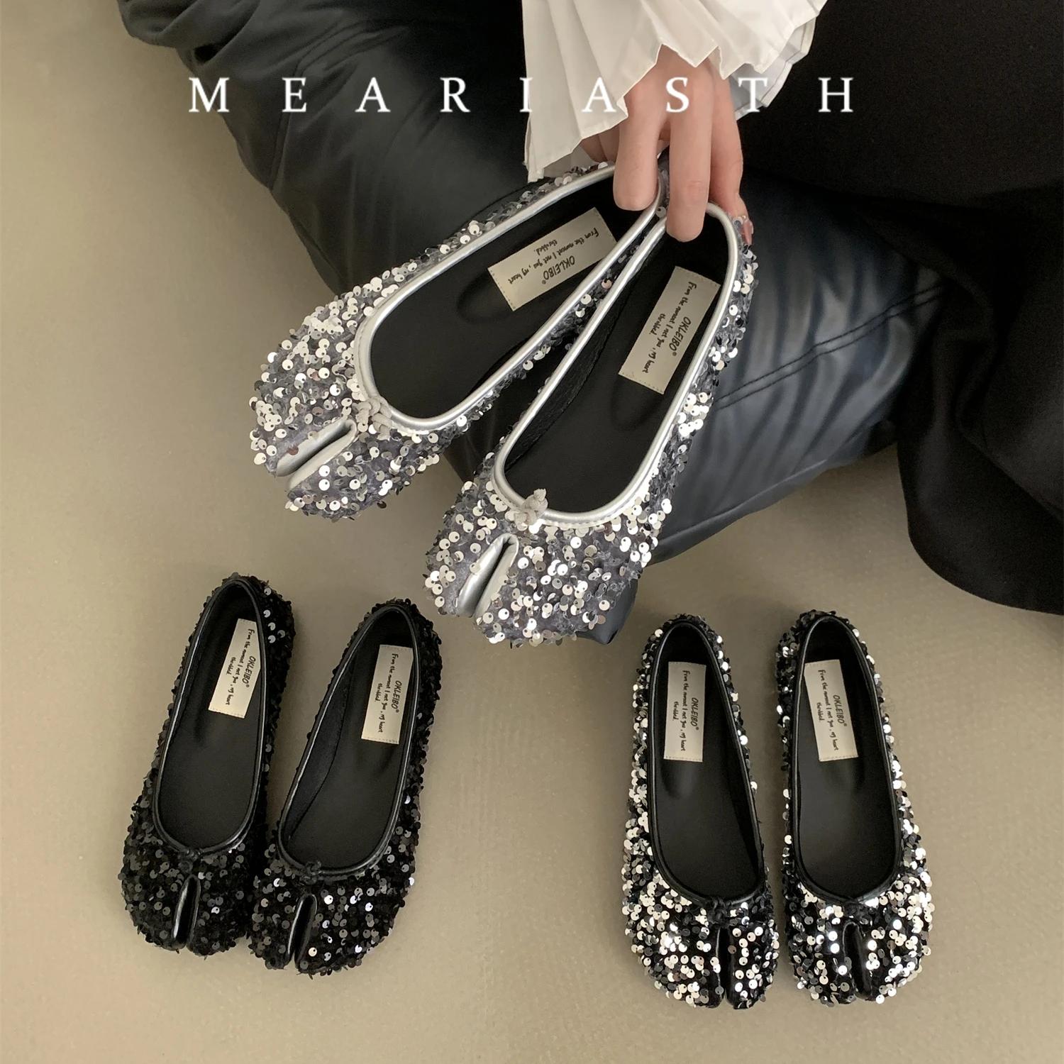 New Women Bling Sequins Design Ballet Flat tabi Shoes Women Sweet Bow Mary Jane Split toe Shoes Comfort Soft Sole Casual Shoes
New Women Bling Sequins Design Ballet Flat tabi Shoes Women Sweet Bow Mary Jane Split toe Shoes Comfort Soft Sole Casual Shoes