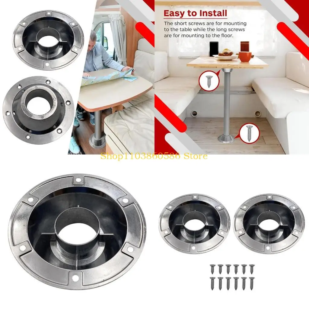 242A RVs Surface Mount Metal Pedestal Table Leg Base 6-1/2"Diameter For 2-1/4" Poles RVs Motorhome Fixed Accessories
242A RVs Surface Mount Metal Pedestal Table Leg Base 6-1/2"Diameter For 2-1/4" Poles RVs Motorhome Fixed Accessories
