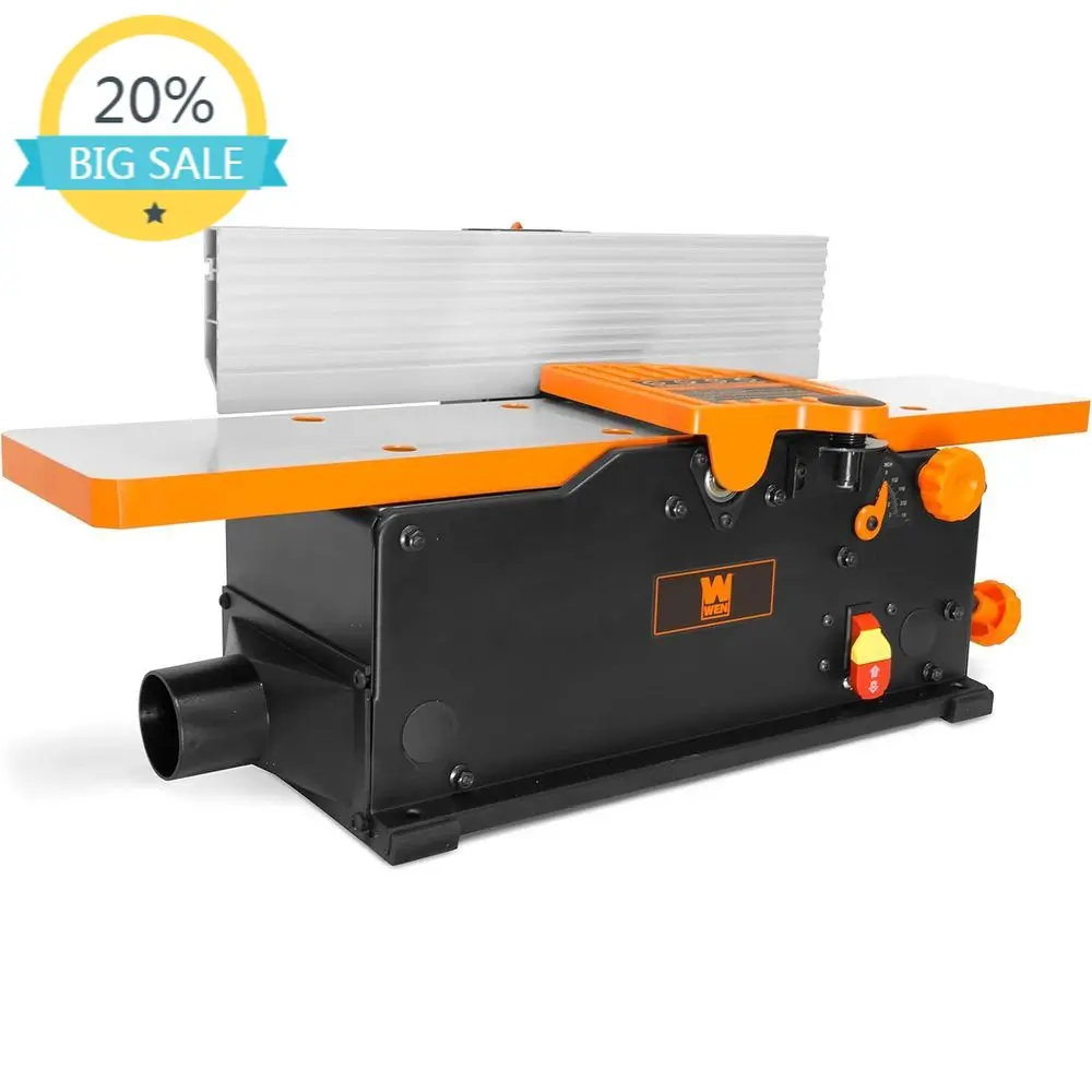 6-Inch 10-Amp Electric Benchtop Spiral Jointer for Smooth Wood Joints
6-Inch 10-Amp Electric Benchtop Spiral Jointer for Smooth Wood Joints