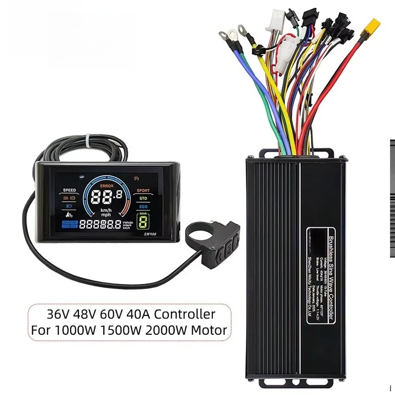 Brushless Motor Drive Controller SW900 Electric Mountain Bike Scooter Color LCD Kit
Brushless Motor Drive Controller SW900 Electric Mountain Bike Scooter Color LCD Kit