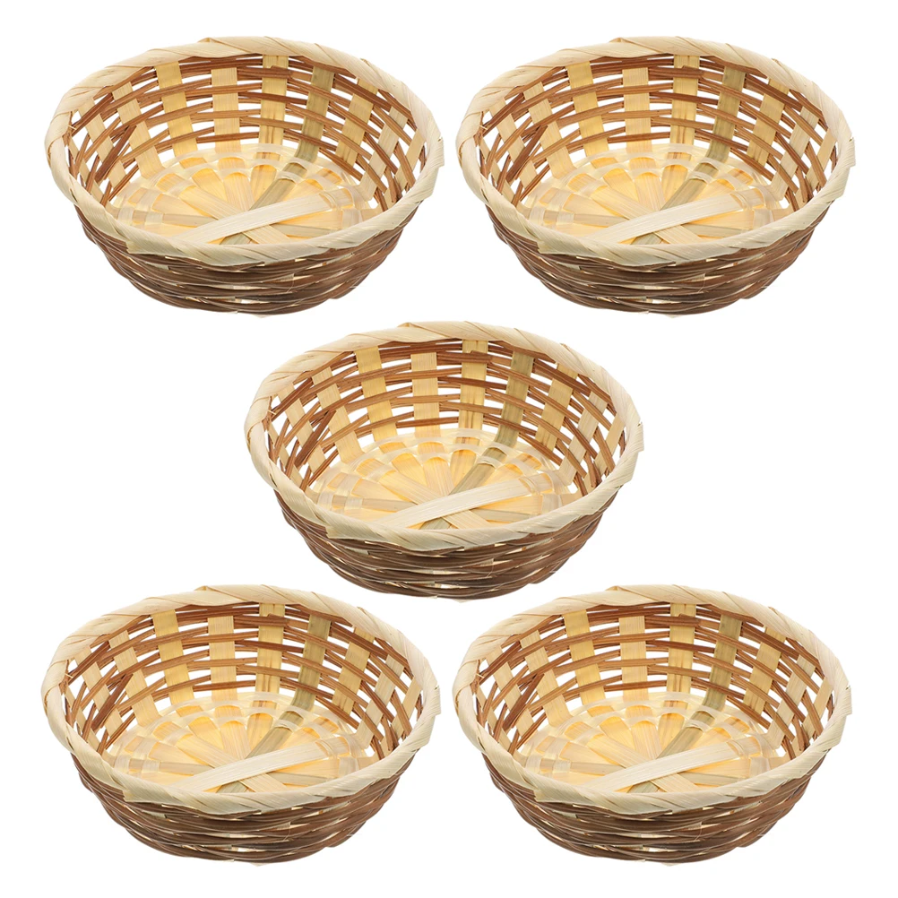 5 Pcs Bamboo Fruit Handcrafted Woven Baskets Kitchen Storage Containers Elegant Bamboo Baskets Desktop Fruit Basket
5 Pcs Bamboo Fruit Handcrafted Woven Baskets Kitchen Storage Containers Elegant Bamboo Baskets Desktop Fruit Basket