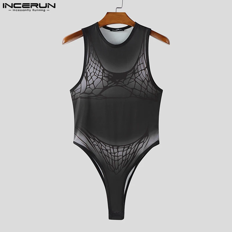 INCERUN Men Bodysuits Printing O-neck Sleeveless Sexy Elastic Male Rompers Summer 2025 Fashion Leisure Bodysuit S-3XL Streetwear
INCERUN Men Bodysuits Printing O-neck Sleeveless Sexy Elastic Male Rompers Summer 2025 Fashion Leisure Bodysuit S-3XL Streetwear