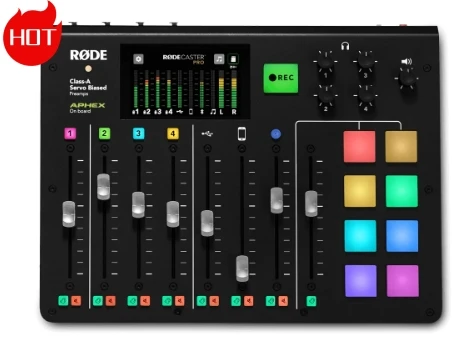 RODE CASTER PRO all-in-one podcasting solution powerful onboard audio processing with automatic mix-minus for echo-free audio
RODE CASTER PRO all-in-one podcasting solution powerful onboard audio processing with automatic mix-minus for echo-free audio