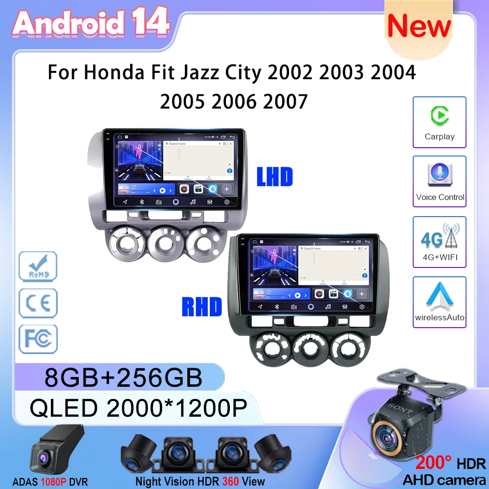 Video Player Android 13 Car Stereo Radio Multimedia For Honda Fit Jazz City 2002 2003 2004 2005 2006 2007 GPS Navigation 2 Din
Video Player Android 13 Car Stereo Radio Multimedia For Honda Fit Jazz City 2002 2003 2004 2005 2006 2007 GPS Navigation 2 Din