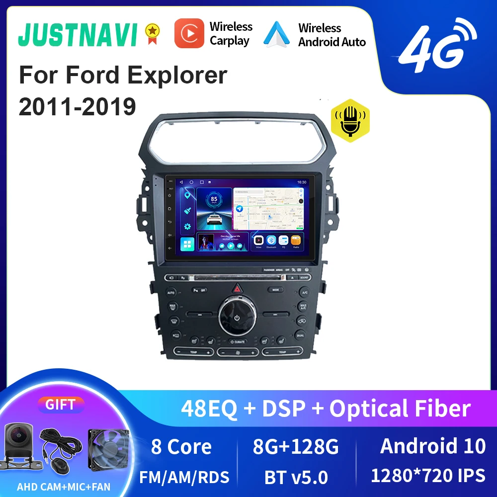 JUSTNAVI QT10 беспроводной CarPlay Android авто радио для Ford Explorer 2011-2019 стерео автомобильный мультимедийный видеоплеер GPS DVD
JUSTNAVI QT10 беспроводной CarPlay Android авто радио для Ford Explorer 2011-2019 стерео автомобильный мультимедийный видеоплеер GPS DVD