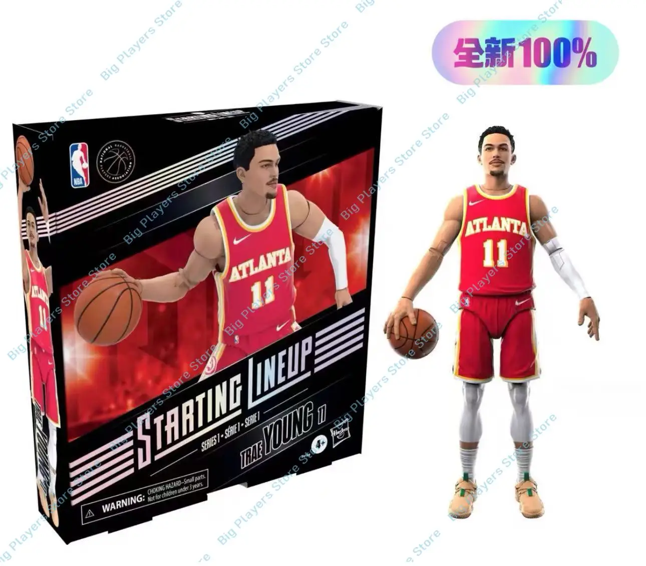Hasbro NBA Starting Lineup Series Atlanta Hawks No. 11 Trae Young 6-inch Action Figure
Hasbro NBA Starting Lineup Series Atlanta Hawks No. 11 Trae Young 6-inch Action Figure