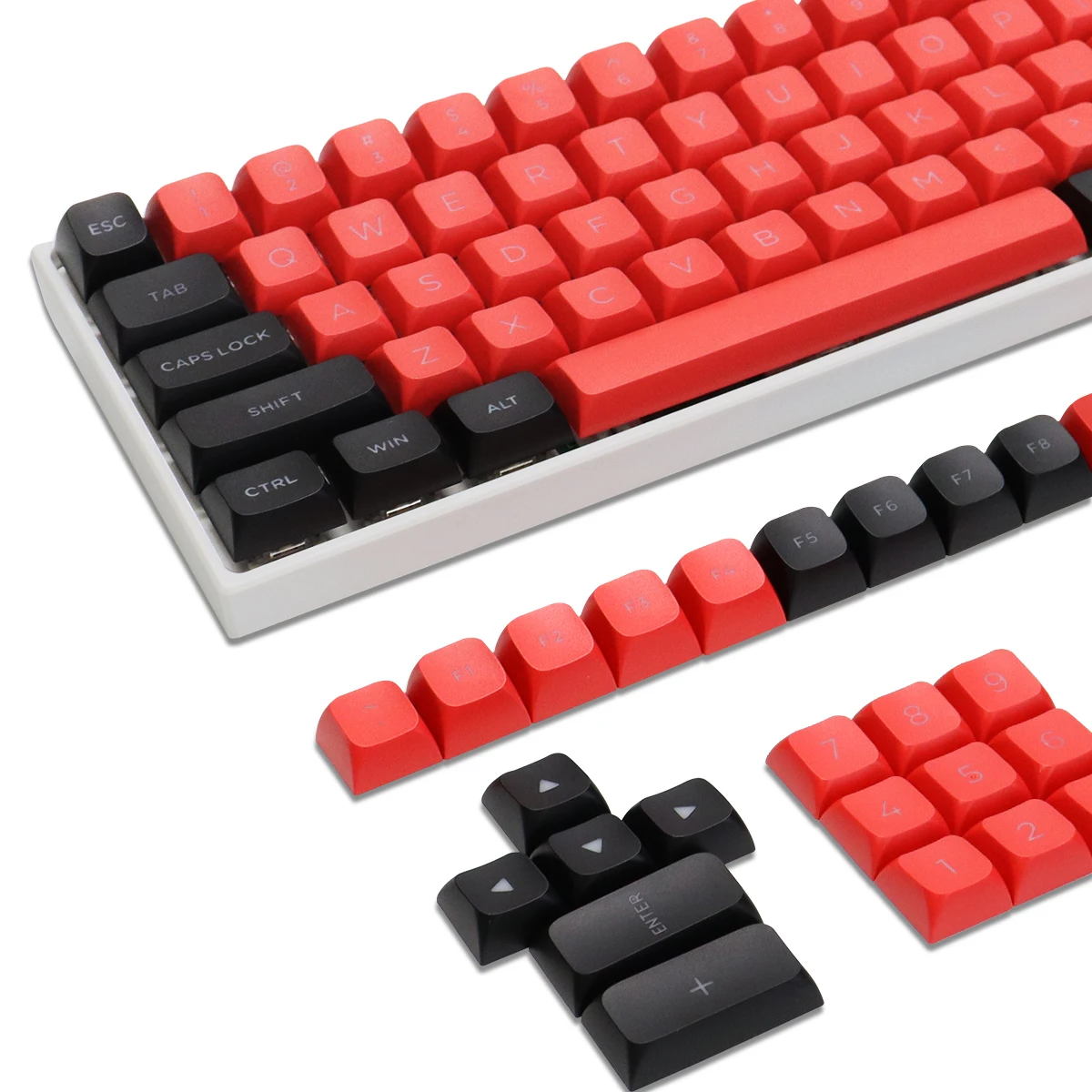 110 Keys Red Black ISA Profile Minimalist Keycaps Double Shot PBT Keycaps for Cherry Gateron MX Switches Mechanical Keyboards
110 Keys Red Black ISA Profile Minimalist Keycaps Double Shot PBT Keycaps for Cherry Gateron MX Switches Mechanical Keyboards