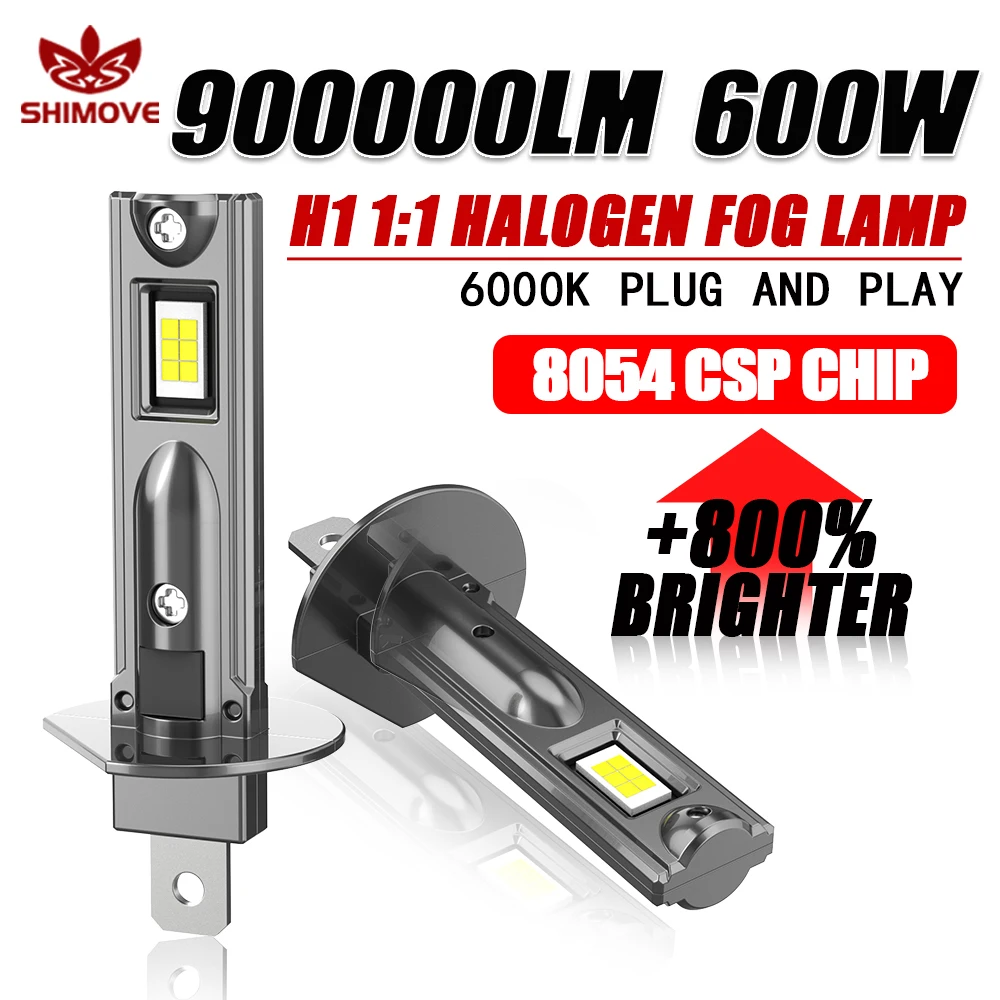 H1 LED CANBUS Bulb 900000LM 600W Super Bright Wireless Plug And Play Mini Lights for Car CSP Chip Automobile Headlight Fog Lamp
H1 LED CANBUS Bulb 900000LM 600W Super Bright Wireless Plug And Play Mini Lights for Car CSP Chip Automobile Headlight Fog Lamp