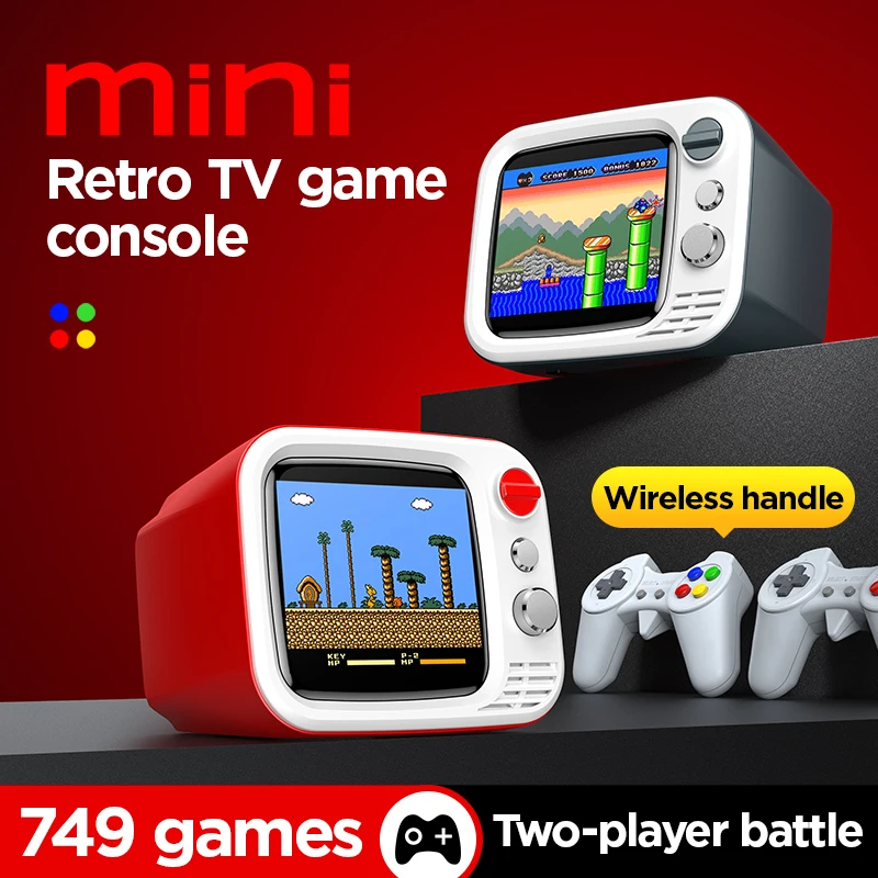 New H7 Retro Small TV Handheld Game Console 3.5-Inch HD Built in 749 Retro Games Video Dual Gamepad Handheld Console Kids Gifts
New H7 Retro Small TV Handheld Game Console 3.5-Inch HD Built in 749 Retro Games Video Dual Gamepad Handheld Console Kids Gifts