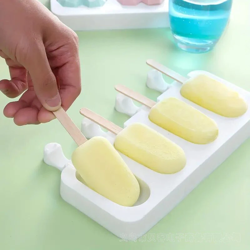 1Pcs Ice cream mold silicone 4 pudding ice cream silicone mold DIY elliptical stick ice mold baking cake mold
1Pcs Ice cream mold silicone 4 pudding ice cream silicone mold DIY elliptical stick ice mold baking cake mold
