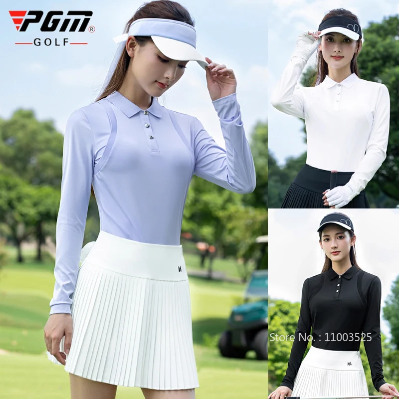 PGM Женская рубашка-поло с длинным рукавом для гольфа, дышащие топы из двух предметов, женская тонкая футболка для отдыха, тенниса, гольфа, модная спортивная одежда
PGM Женская рубашка-поло с длинным рукавом для гольфа, дышащие топы из двух предметов, женская тонкая футболка для отдыха, тенниса, гольфа, модная спортивная одежда