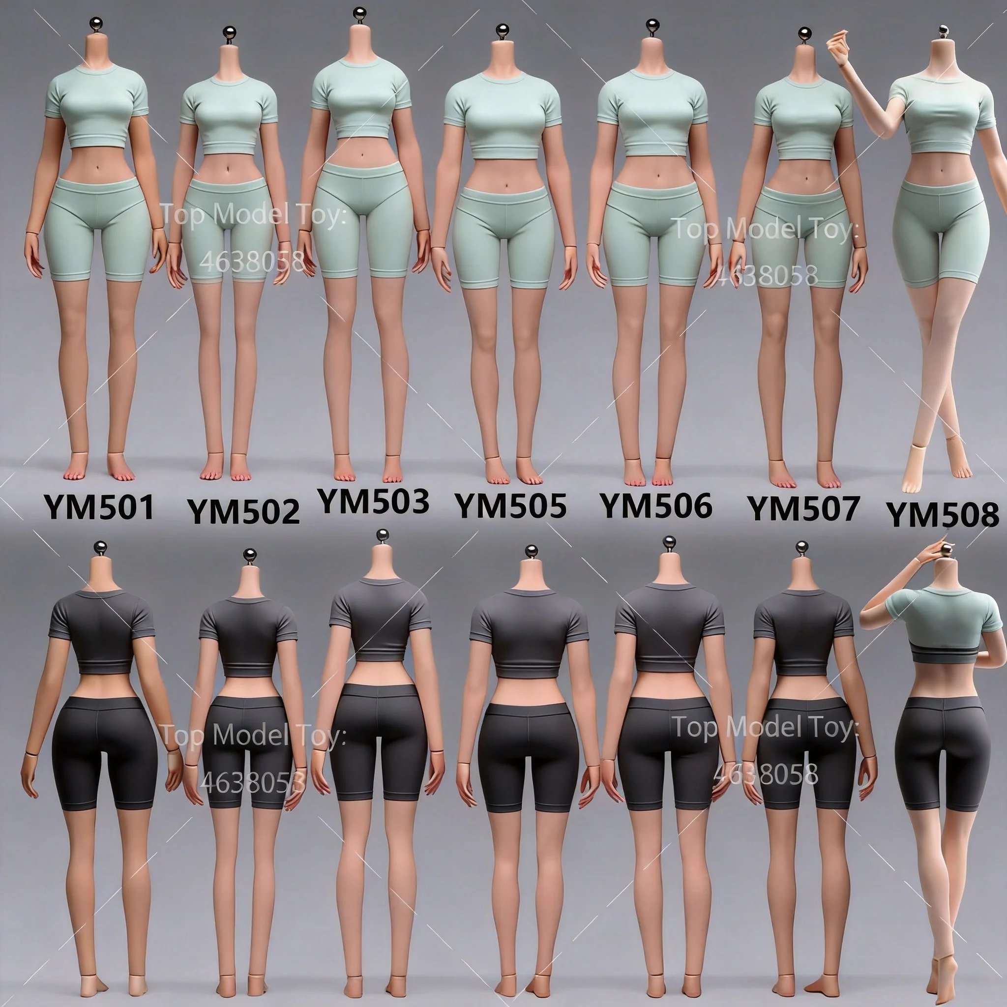 YM501 502/3/5/6/7/8 YM610/11 1/6 Makeup ver. Slender Waist Big Breasts Seamless Body 12'' Female Soldier Action Figure Model
YM501 502/3/5/6/7/8 YM610/11 1/6 Makeup ver. Slender Waist Big Breasts Seamless Body 12'' Female Soldier Action Figure Model