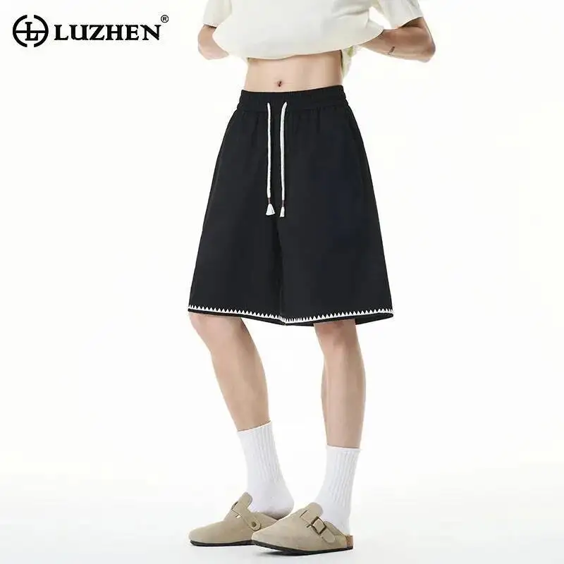 LUZHEN 2026 Summer Embroidery Outline Loose Straight Five-pointed Pants Men Fashion Handsome Casual Elastic Waist Shorts JY6925
LUZHEN 2026 Summer Embroidery Outline Loose Straight Five-pointed Pants Men Fashion Handsome Casual Elastic Waist Shorts JY6925