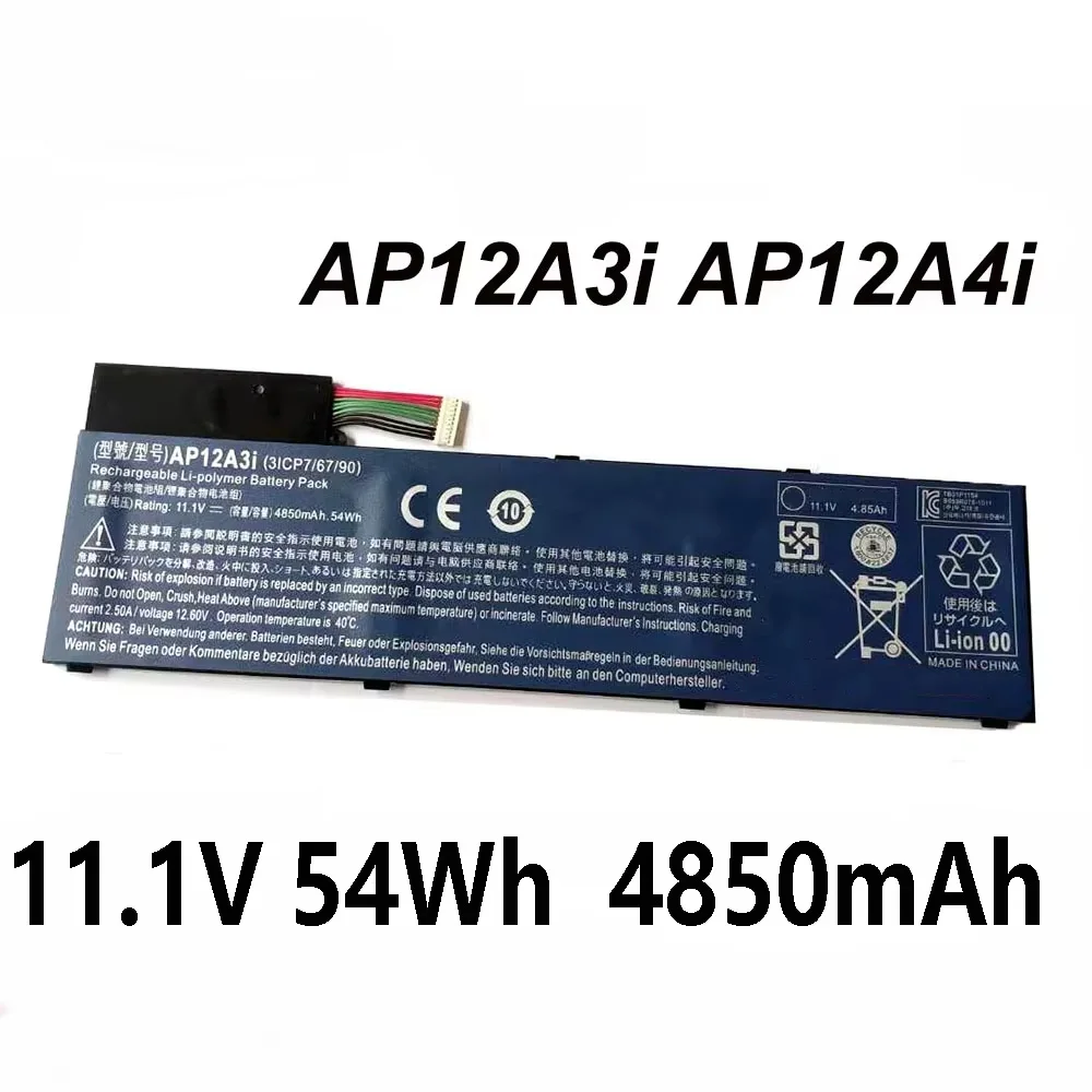 AP12A3i AP12A4i 11.1V 54Wh Laptop Battery For Acer Aspire M3 M5 Iconia W700 Timeline U M3-581TG U M5-481TG
AP12A3i AP12A4i 11.1V 54Wh Laptop Battery For Acer Aspire M3 M5 Iconia W700 Timeline U M3-581TG U M5-481TG