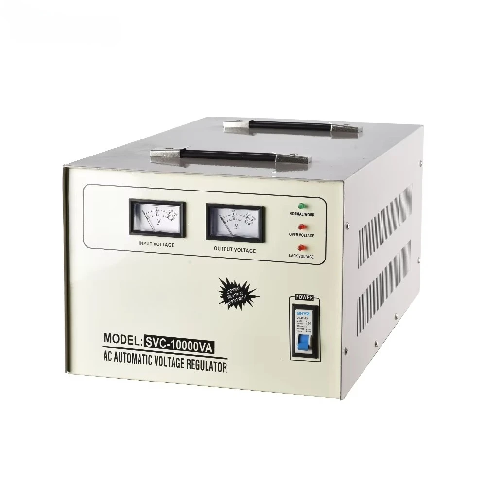 SVC 8KVA 10KVA Voltage Stabilizer Servo Single Phase 220V 230V 110V Automatic Voltage Regulator AVR for Fridge Air Conditioner
SVC 8KVA 10KVA Voltage Stabilizer Servo Single Phase 220V 230V 110V Automatic Voltage Regulator AVR for Fridge Air Conditioner