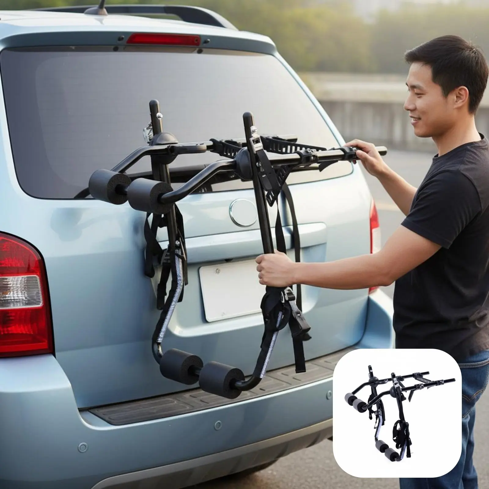 Rear Car Bike Carrier Easy Installation Rear Car Bike Holder Folding Cycle Carrier No Drilling Required Automotive Accessory
Rear Car Bike Carrier Easy Installation Rear Car Bike Holder Folding Cycle Carrier No Drilling Required Automotive Accessory