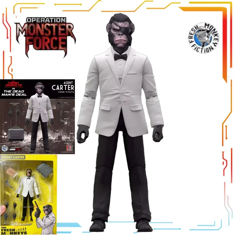 Готовая фигурка Fresh Monkey Maker 1/12, подвижная фигурка, серия Monster Power, агент-горилла, подвижная модель-кукла
Готовая фигурка Fresh Monkey Maker 1/12, подвижная фигурка, серия Monster Power, агент-горилла, подвижная модель-кукла