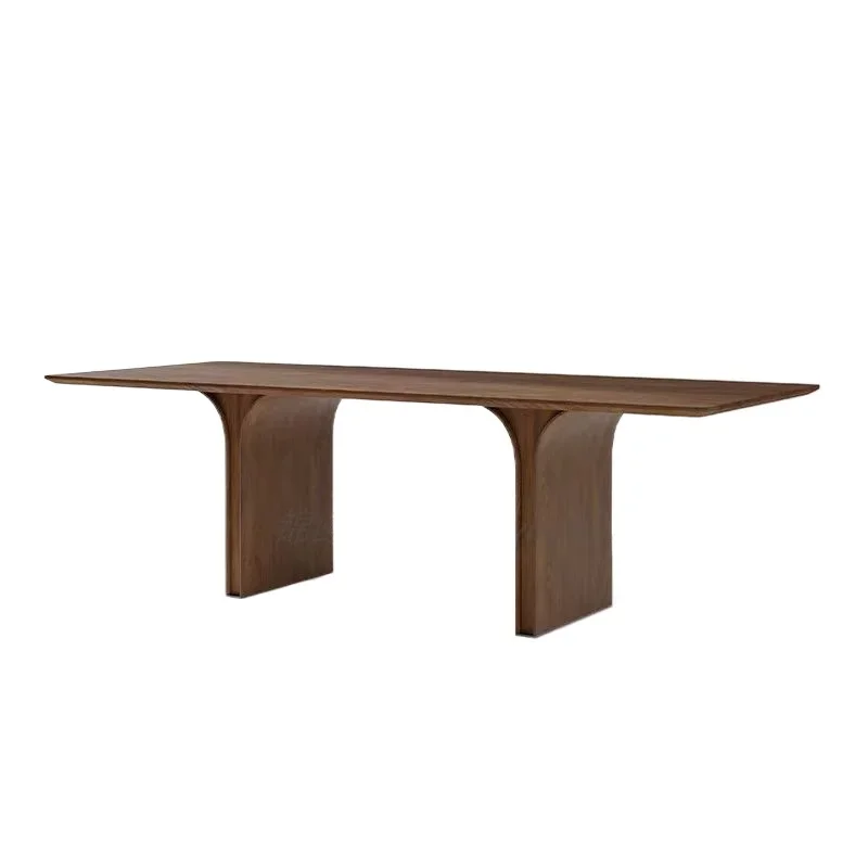 Nordic all-black walnut large board light luxury simple living room thick dining table dining table, solid wood tea table
Nordic all-black walnut large board light luxury simple living room thick dining table dining table, solid wood tea table