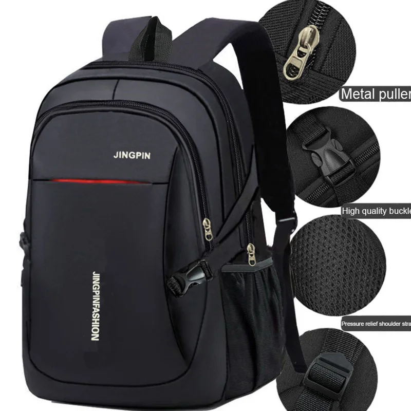 Dual shoulder bag, student schoolbag, men's backpack, trendy Korean style, large-capacity computer travel bag
Dual shoulder bag, student schoolbag, men's backpack, trendy Korean style, large-capacity computer travel bag